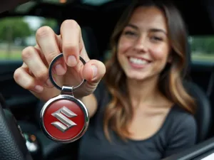 Suzuki Llavero Moderno Acero Estilo Cool